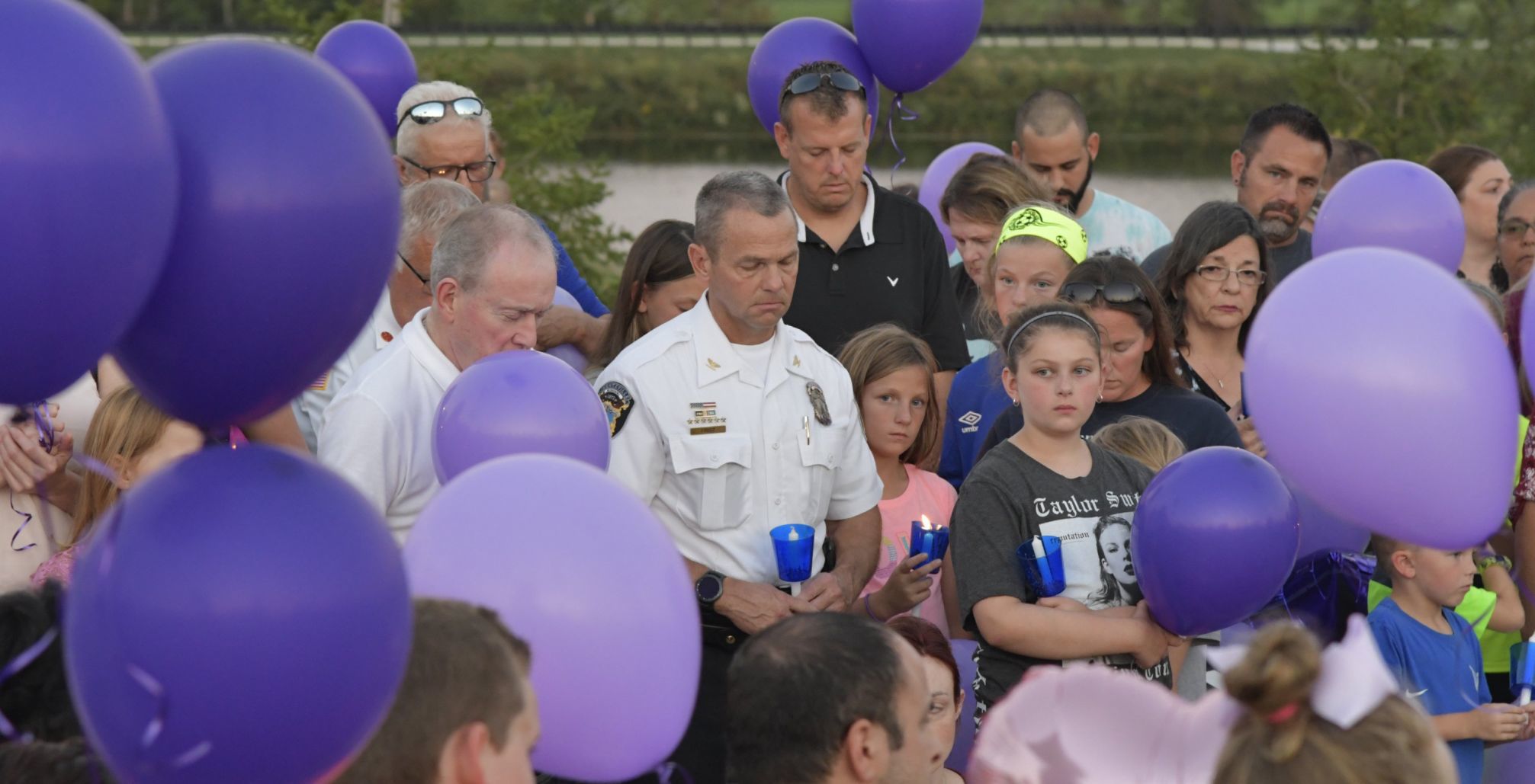 Balloon release and candlelight vigil